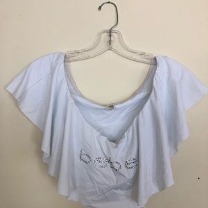 Bebe Rhinestone Swim Top // NWOT